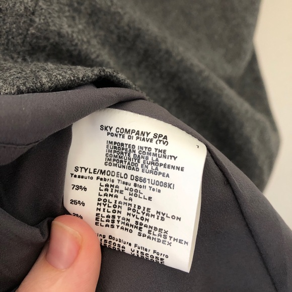 Vintage CALVIN KLEIN grey wool mock neck dress - Picture 7 of 7